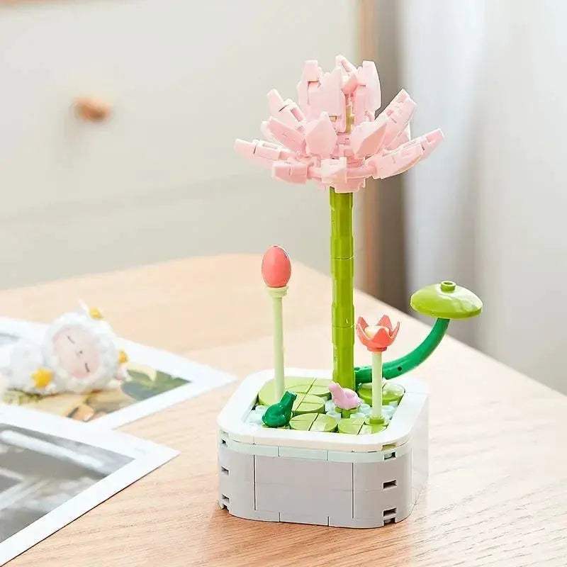 Tulip Bouquet Building Block 3D Model Decor Toy Gift - ToylandEU