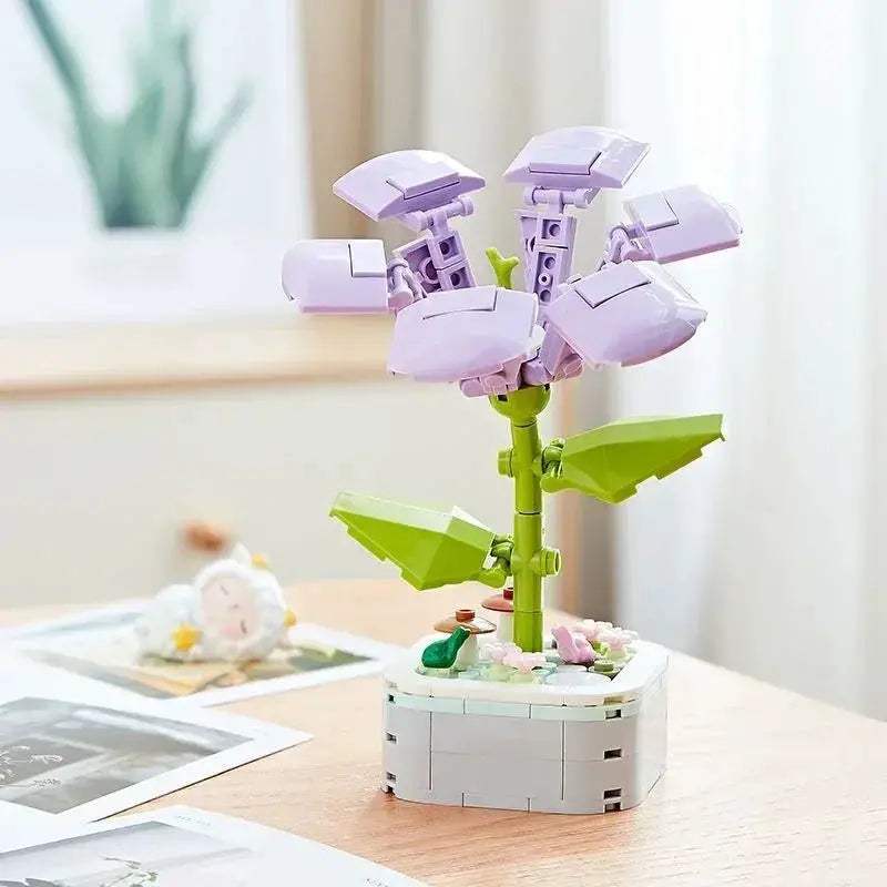 Tulip Bouquet Building Block 3D Model Decor Toy Gift - ToylandEU