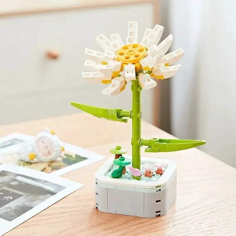 Tulip Bouquet Building Block 3D Model Decor Toy Gift - ToylandEU