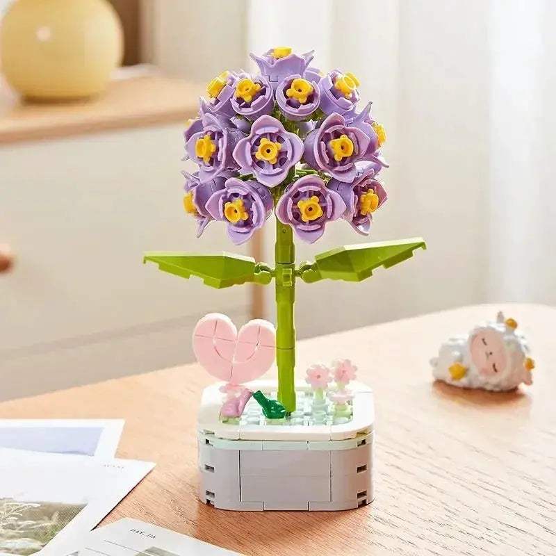 Tulip Bouquet Building Block 3D Model Decor Toy Gift - ToylandEU