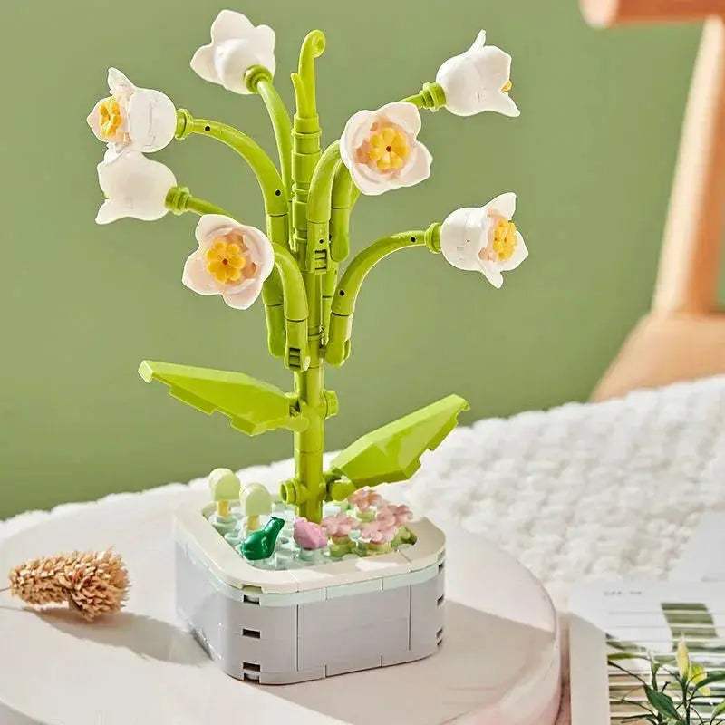 Tulip Bouquet Building Block 3D Model Decor Toy Gift - ToylandEU