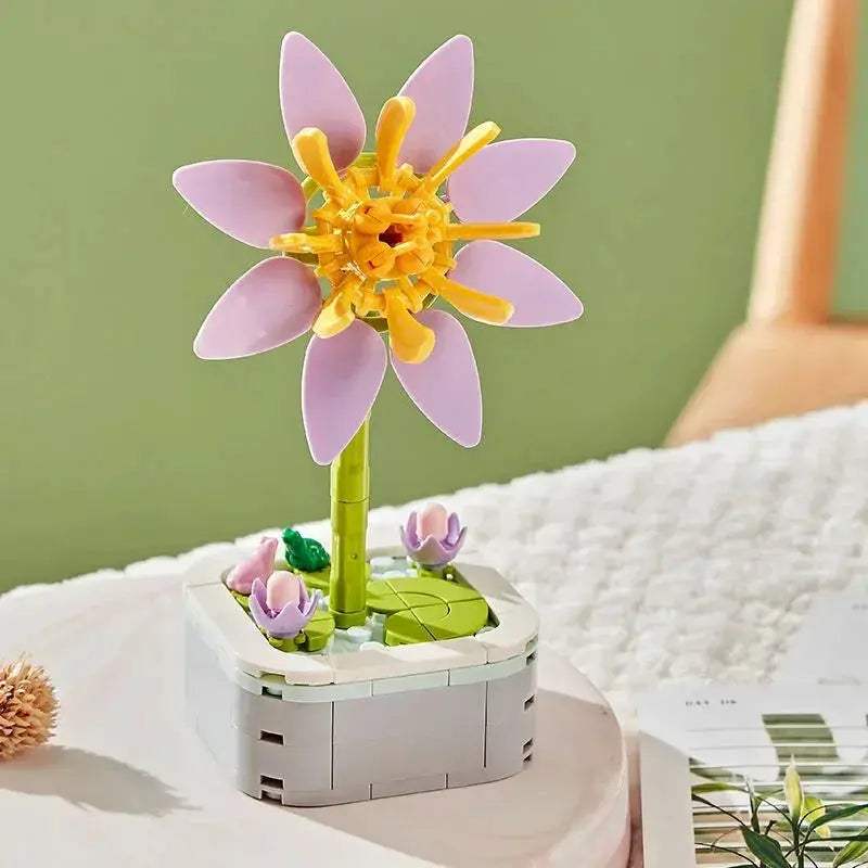 Tulip Bouquet Building Block 3D Model Decor Toy Gift - ToylandEU