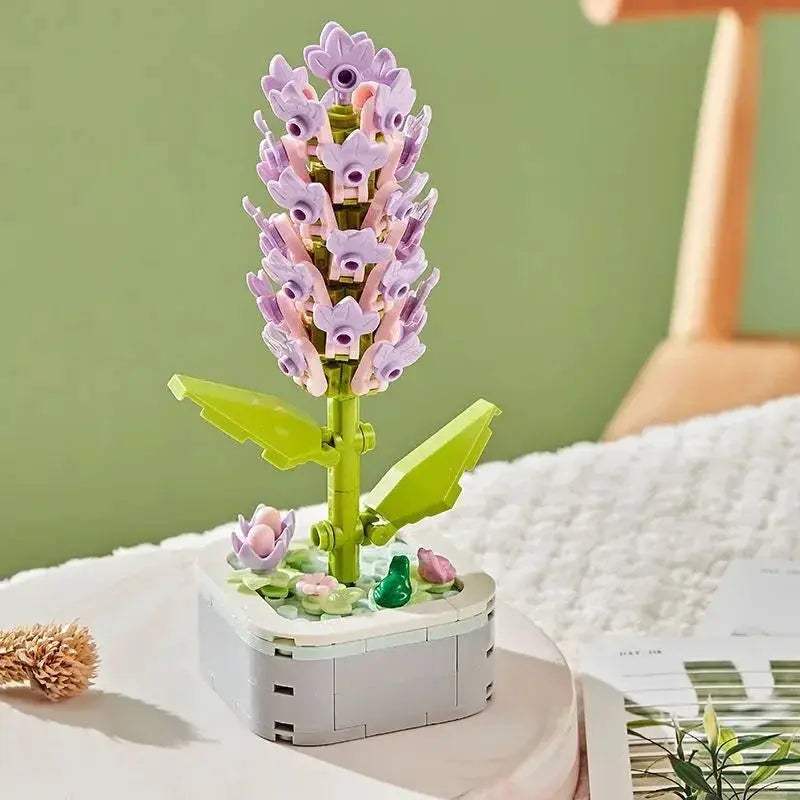 Tulip Bouquet Building Block 3D Model Decor Toy Gift - ToylandEU