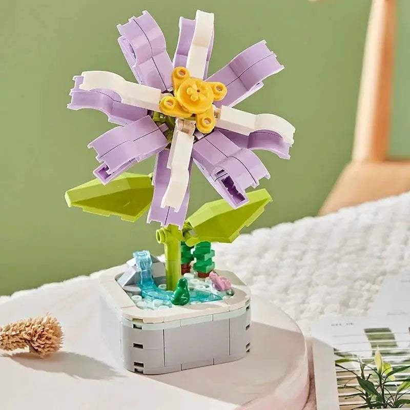 Tulip Bouquet Building Block 3D Model Decor Toy Gift - ToylandEU