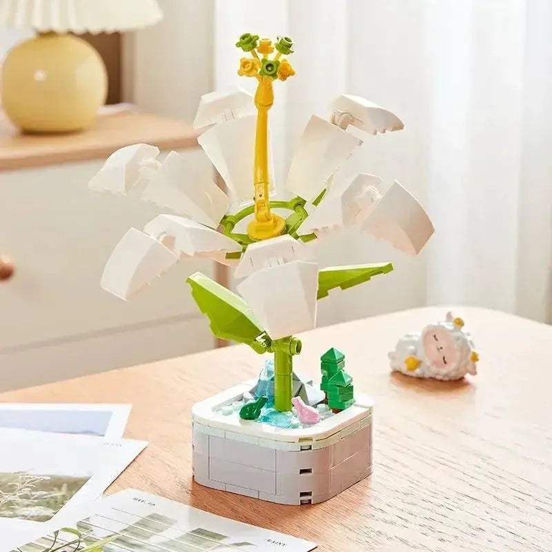 Tulip Bouquet Building Block 3D Model Decor Toy Gift - ToylandEU