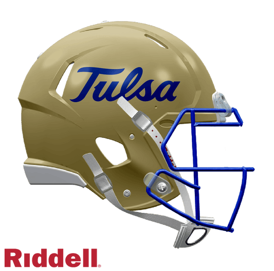 Tulsa Golden Hurricane Mini Speed Style Helmet Riddell Gold - ToylandEU