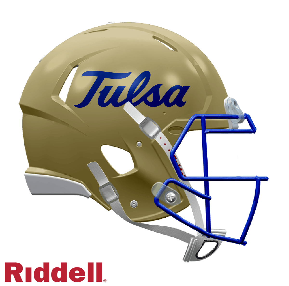 Tulsa Golden Hurricane Riddell Full Size Speed Helmet Gold - ToylandEU