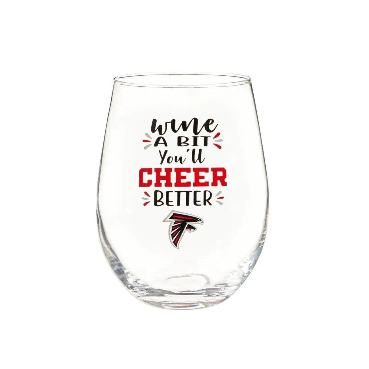  Atlanta Falcons 17oz Stemless Wine Glass With Gift Box -  ToylandEU™