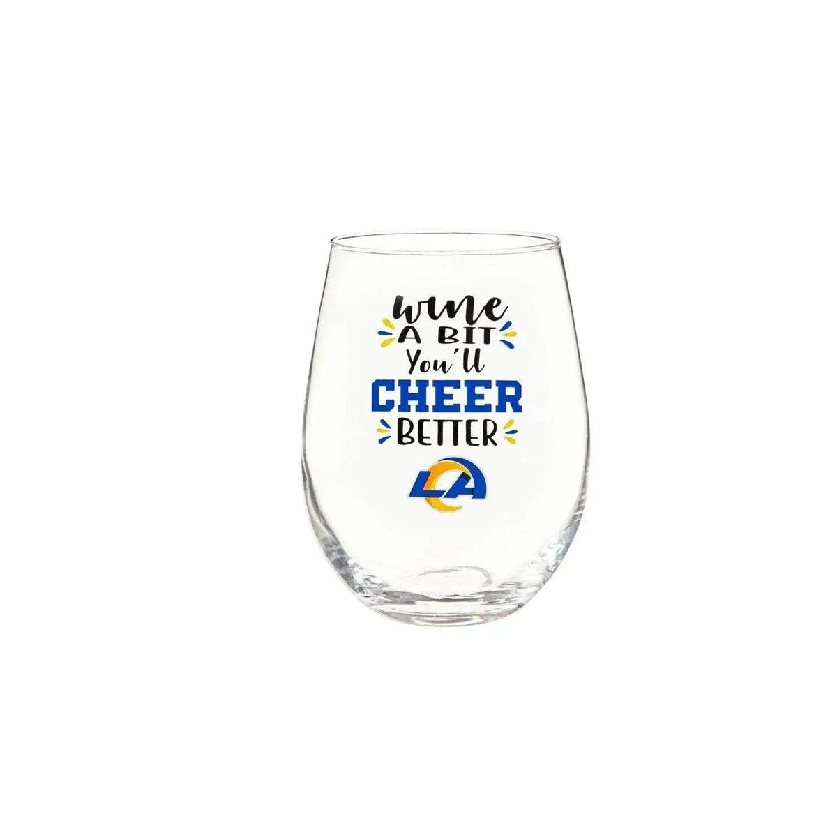  Los Angeles Rams 17oz Stemless Wine Glass With Gift Box -  ToylandEU™