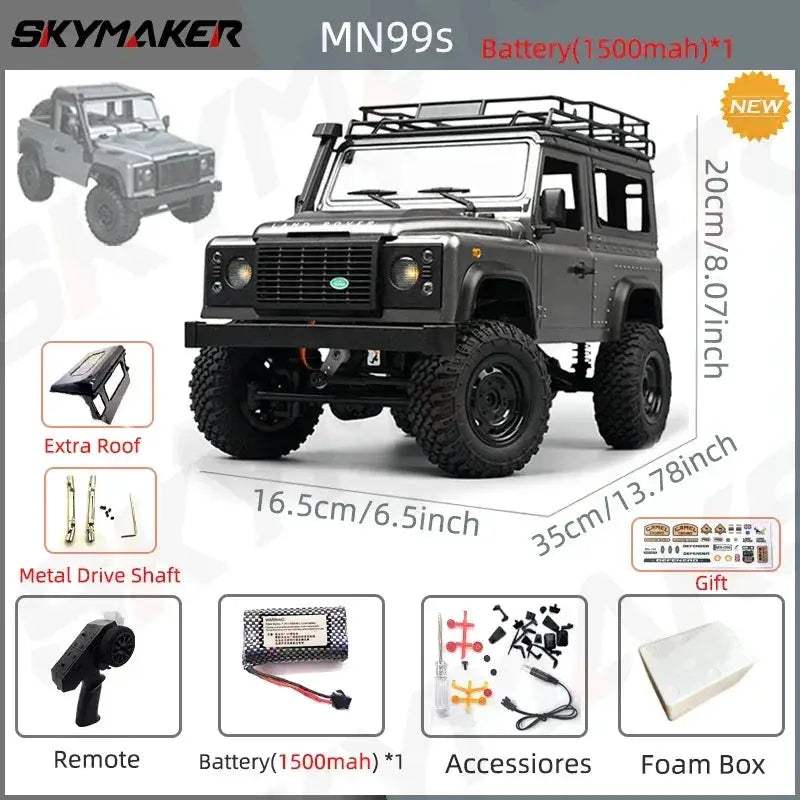 Twelfth Scale RC Car 4WD Rock Crawler RTR Premium Ready - ToylandEU