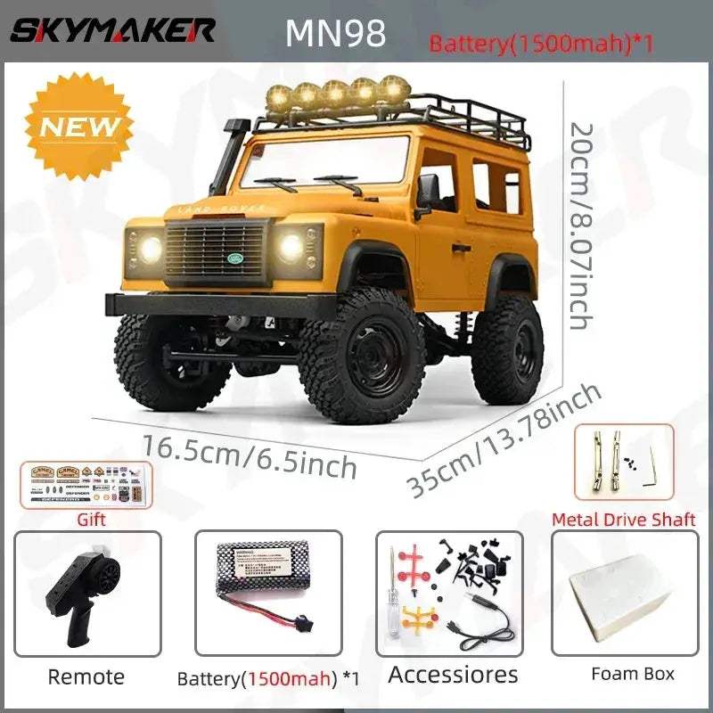 Twelfth Scale RC Car 4WD Rock Crawler RTR Premium Ready - ToylandEU