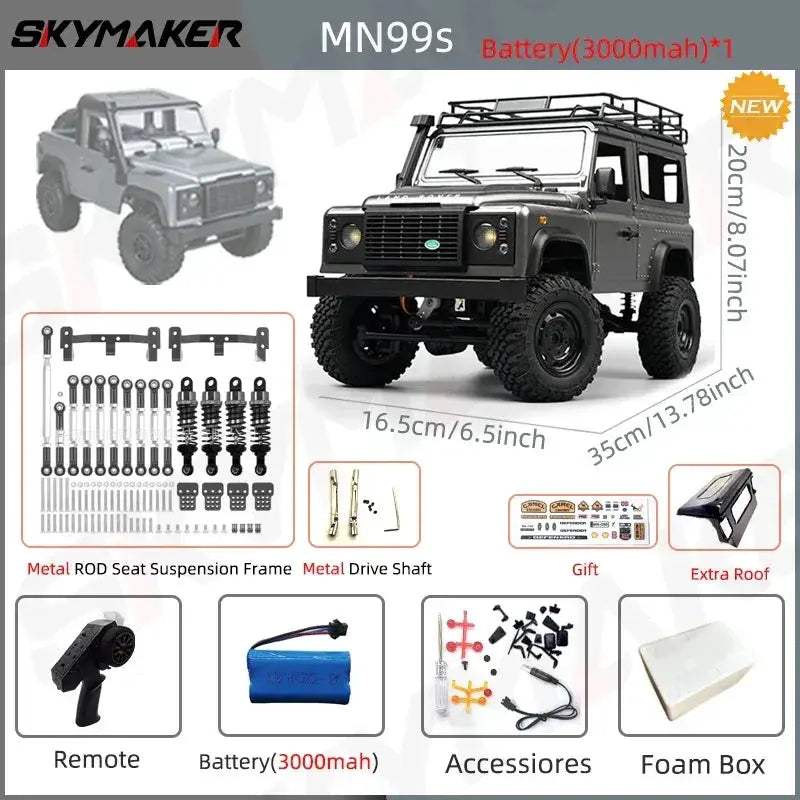 Twelfth Scale RC Car 4WD Rock Crawler RTR Premium Ready - ToylandEU