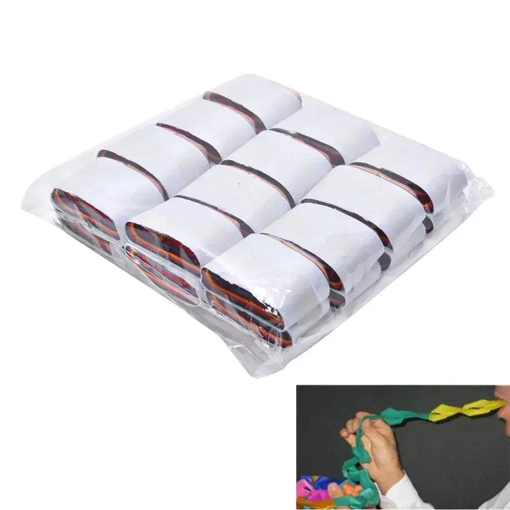 Twelve Piece Mouth Coil Paper Streamers Magic Prop Beginner Friendly - ToylandEU
