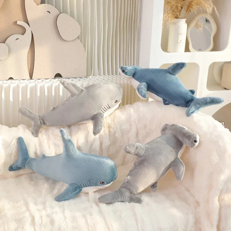 Two Headed Shark Plush Pillow For Unique Home Decor - ToylandEU