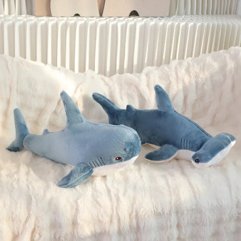 Two Headed Shark Plush Pillow For Unique Home Decor - ToylandEU