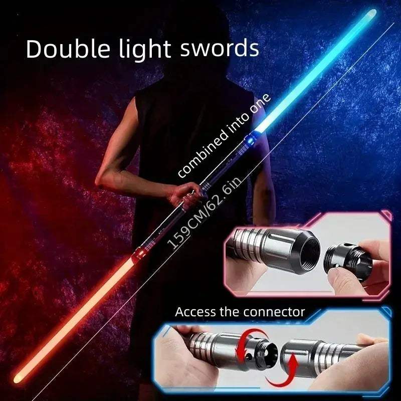 Two In One Glow Light Saber Metal Gravity Sensing Sword - ToylandEU