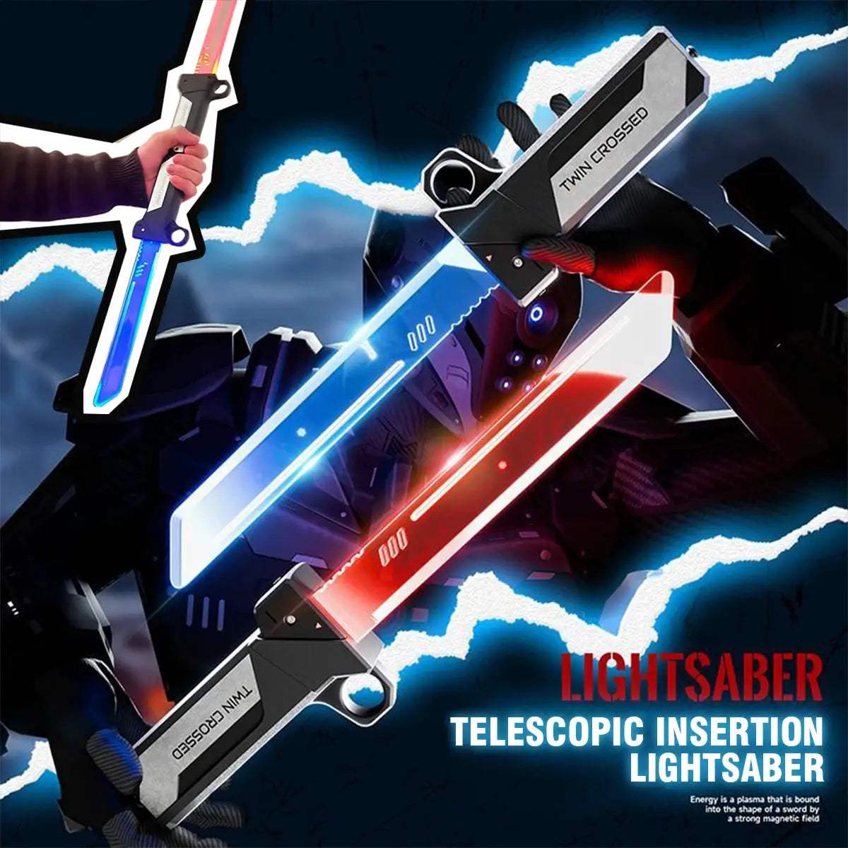  Two In One Luminous Lightsaber Sword Toy For Cosplay -  ToylandEU™