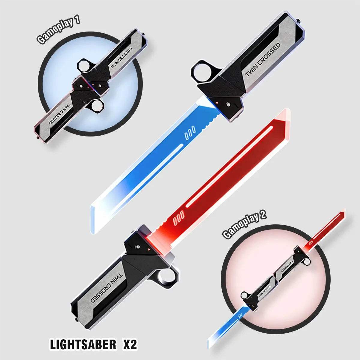  Two In One Luminous Lightsaber Sword Toy For Cosplay -  ToylandEU™