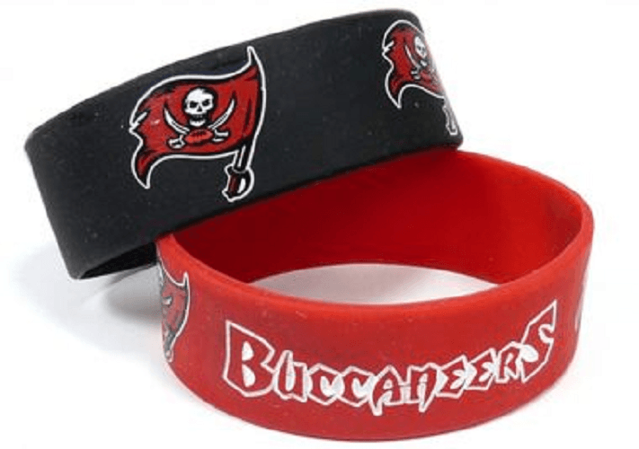 Two Pack Bracelets Wide Tampa Bay Buccaneers Aminco - ToylandEU