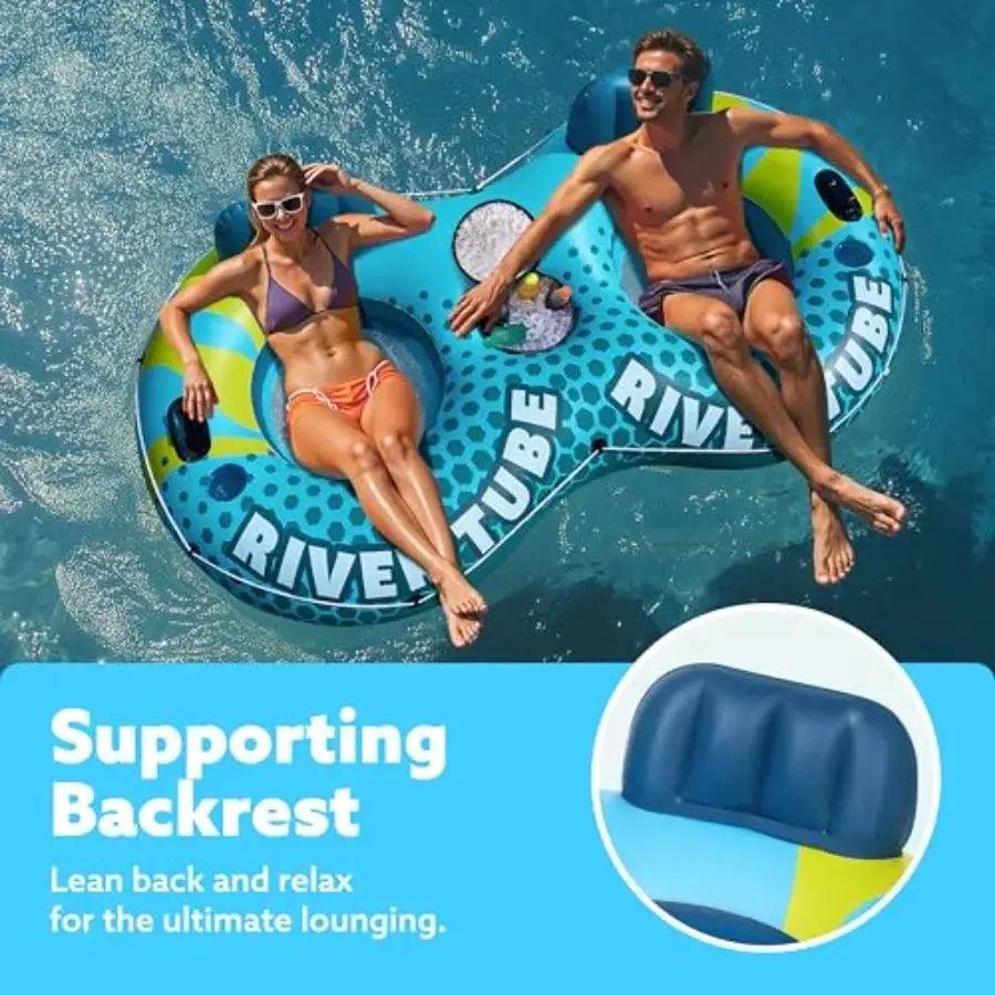  Two Person Inflatable River Tube Heavy Duty For Adults -  ToylandEU™