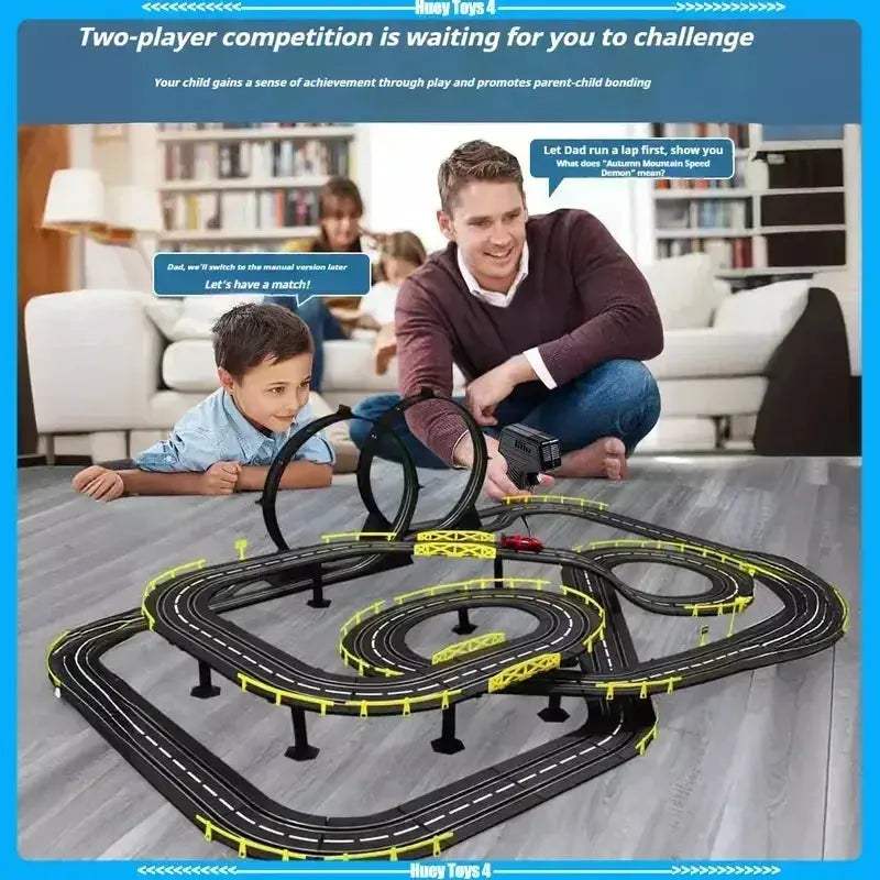 Two Player RC Car Track Racing Toy For Family Bonding - ToylandEU