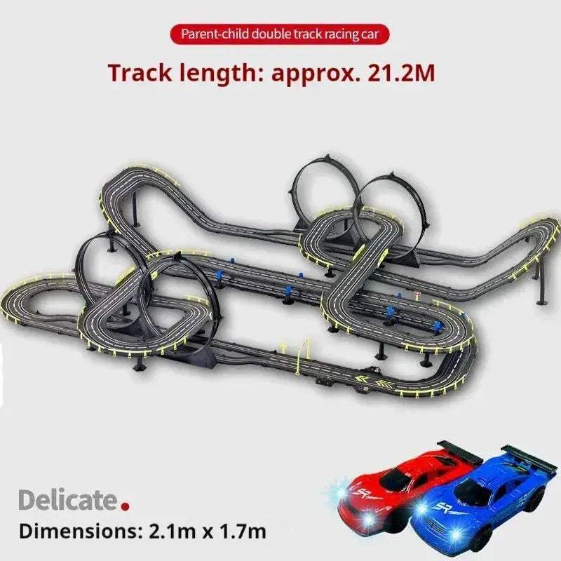 Two Player RC Car Track Racing Toy For Family Bonding - ToylandEU