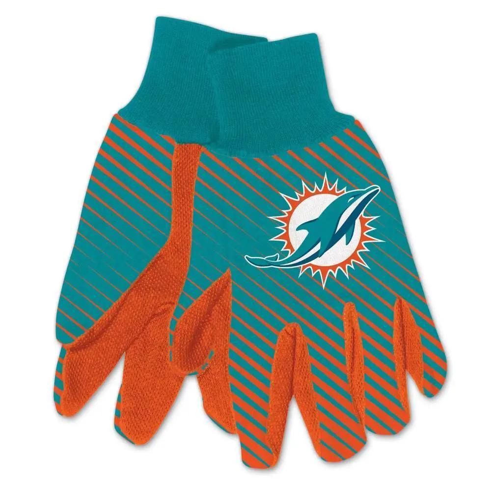  Miami Dolphins Two Tone Gloves For Adults With Rubber Grips -  ToylandEU™