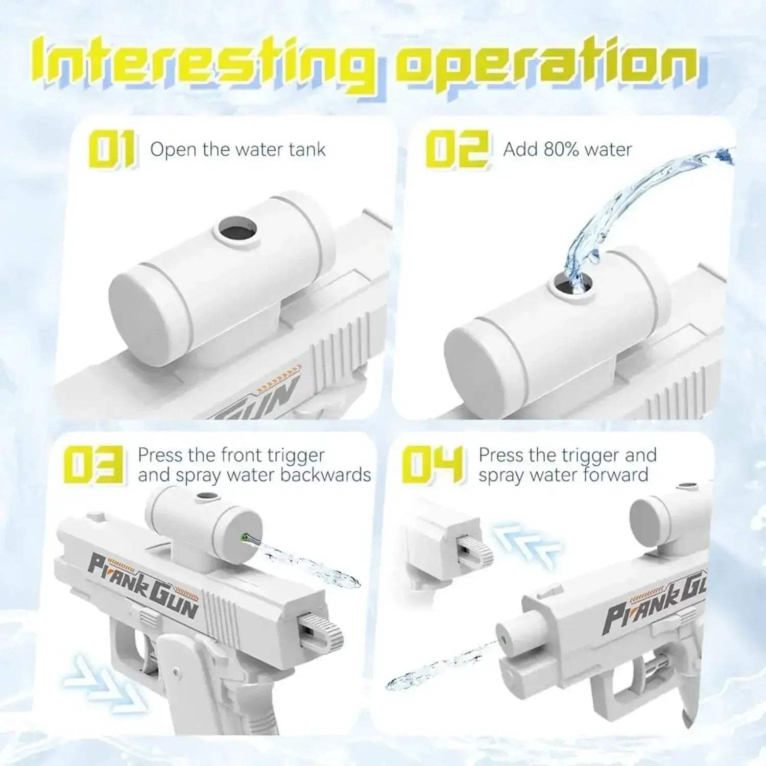 Two Way Water Gun Prank Double Spray Fun For Friends - ToylandEU