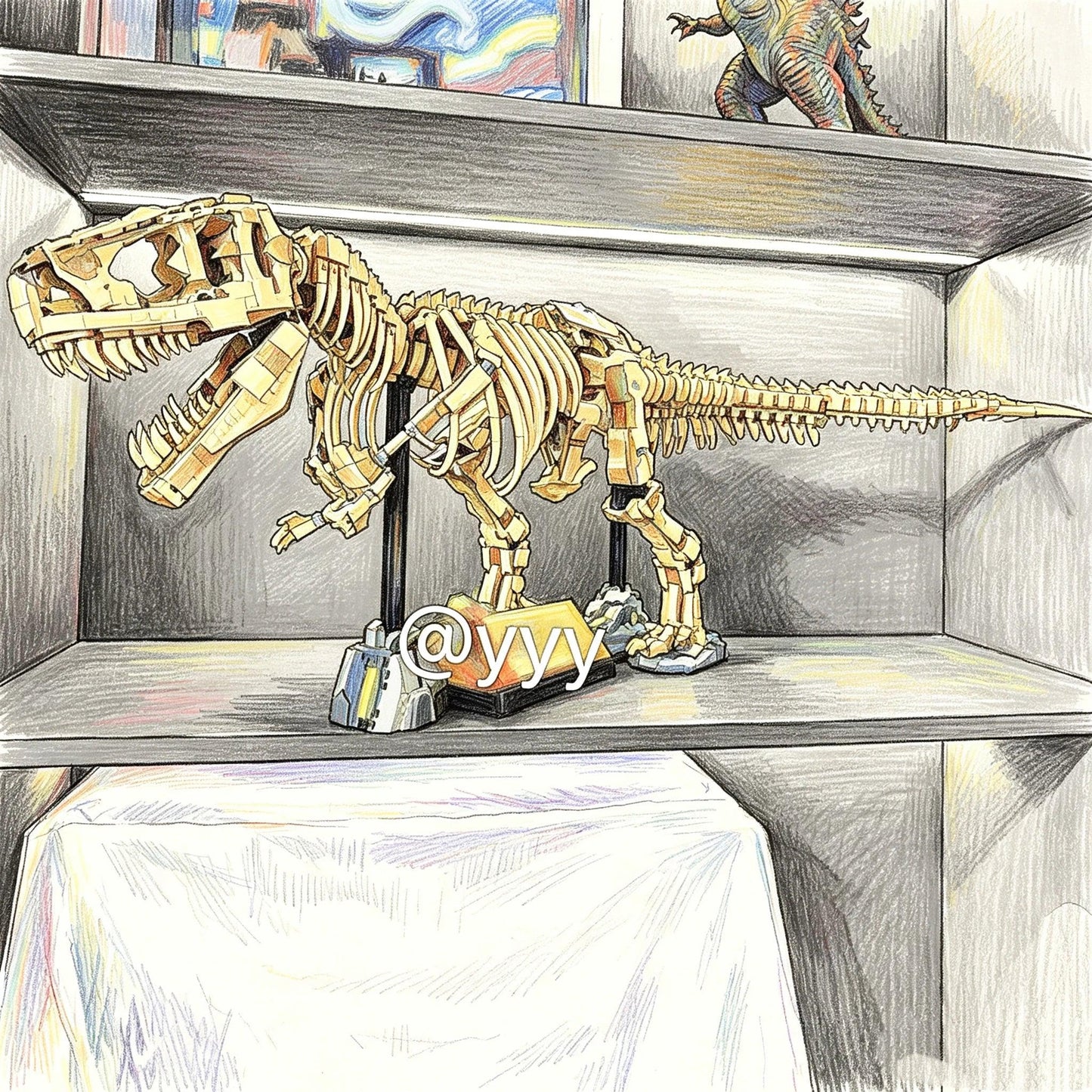 Tyrannosaurus Rex Model Kit | 3145 Pcs | Toylandeu™