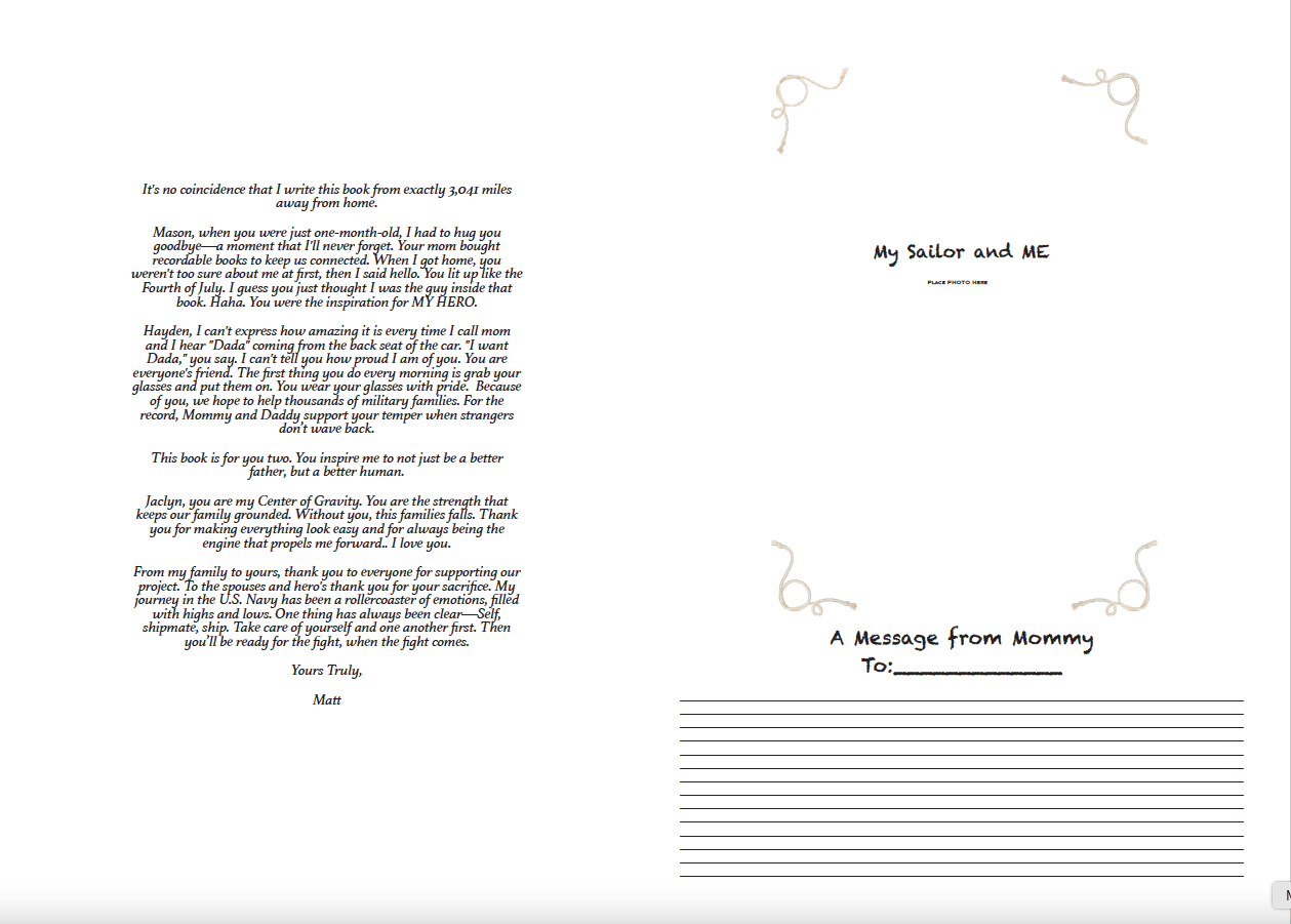 U.S. Navy Children’s Book - My Mommy, My Sailor by Matthew E. Miller - ToylandEU