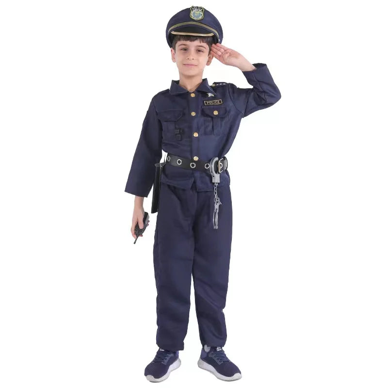 Kids Police Officer Costume Set - Complete Costume & Accessories for Fun