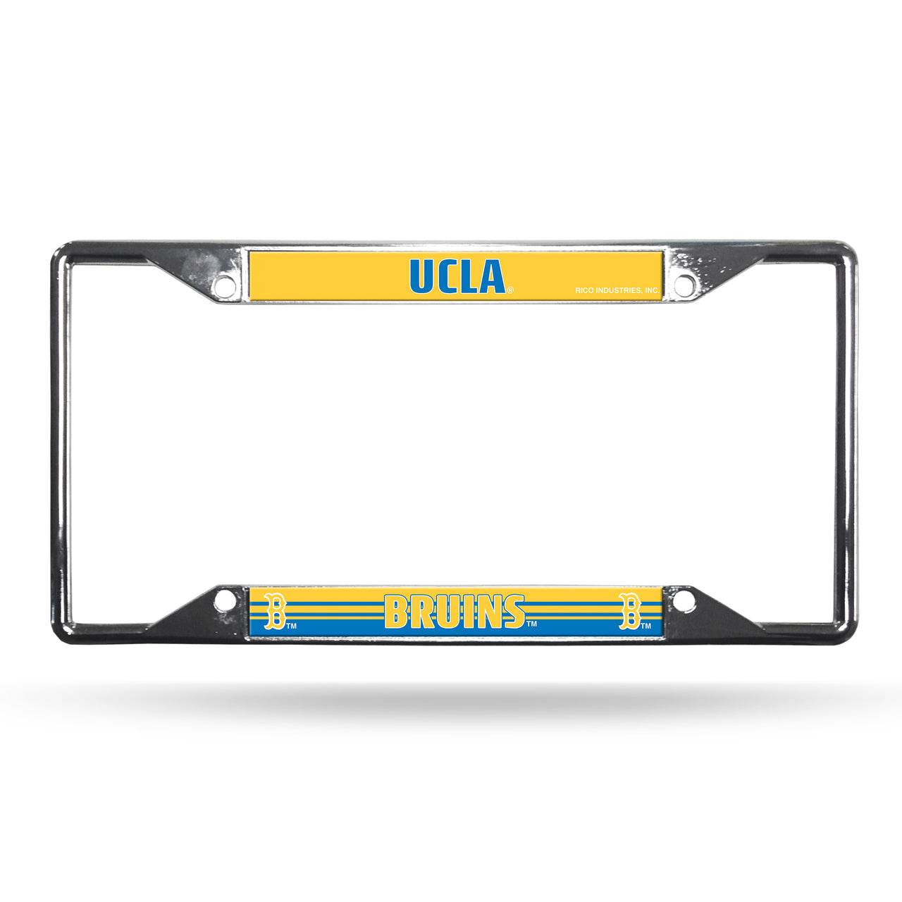 UCLA Bruins License Plate Frame Chrome EZ View With Logo - ToylandEU