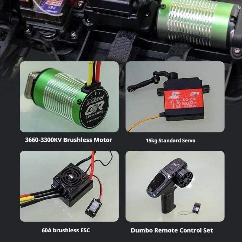 UDI M12 Pro Brushless RC Monster Truck 4WD Off Road - ToylandEU