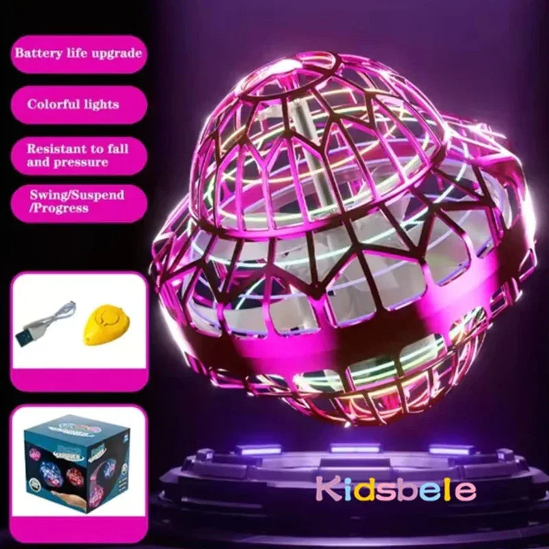 UFO Shape Flying Ball Toy With Intelligent Sensor 9.5 Cm Plastic - ToylandEU