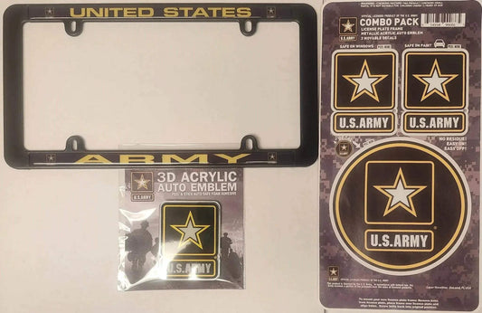  US Army Auto Accessory Kit With License Frame Emblem -  ToylandEU™