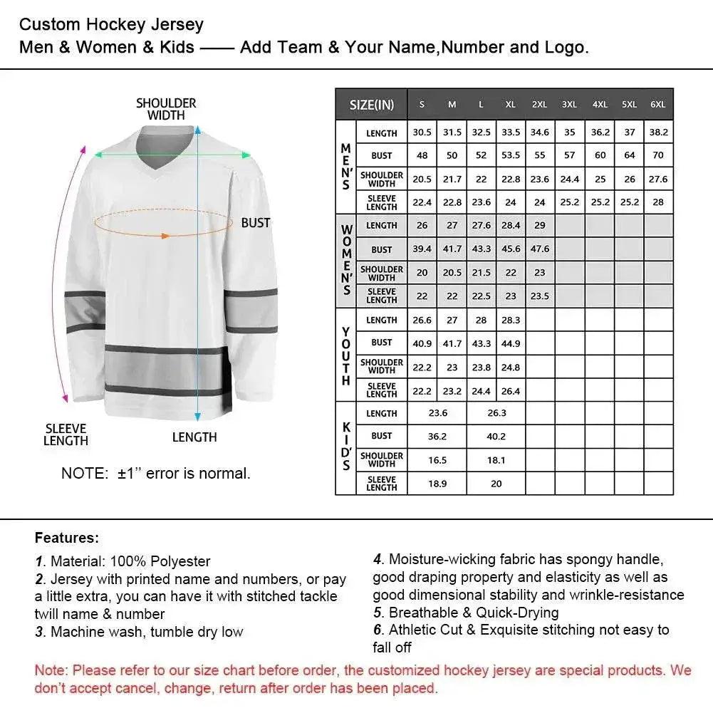  Customizable USA Hockey Jersey - Personalized Ice Hockey Uniform for Men, Women, and Kids - Fan Gear with Custom Name & Number -  ToylandEU™