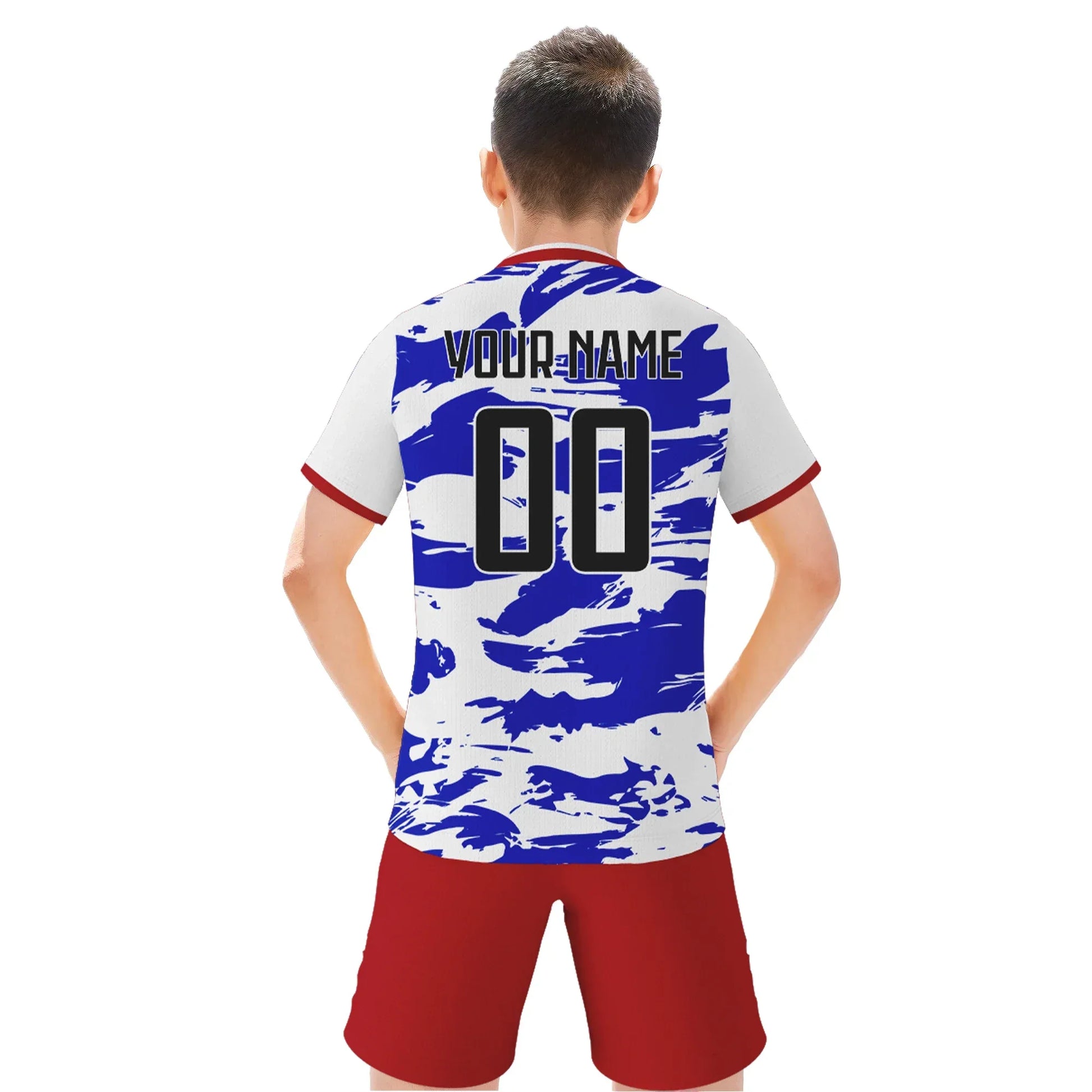 USA Kids Custom Soccer Jersey With Printed Name And Number - ToylandEU