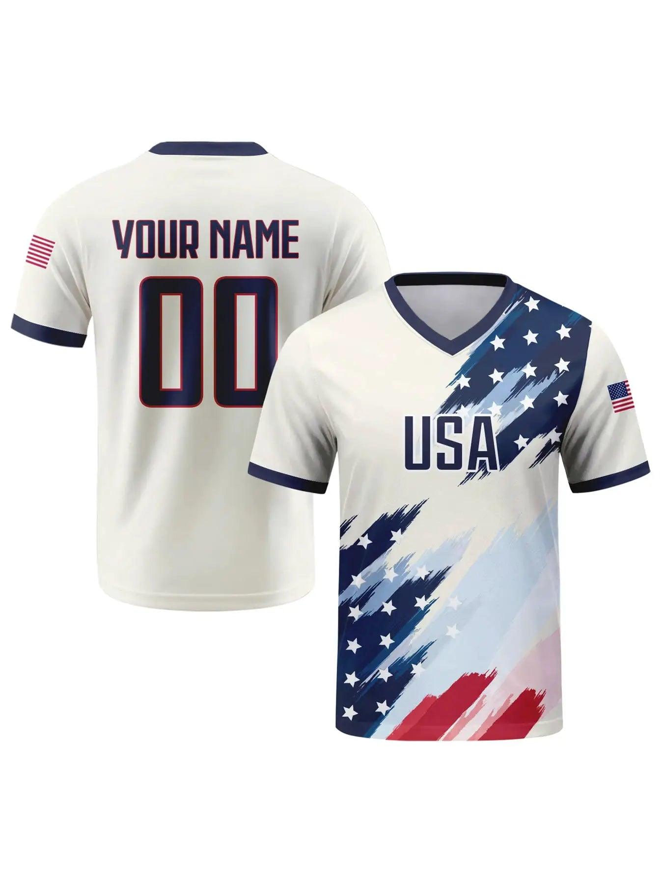  USA Soccer Jersey Personalized With Custom Name -  ToylandEU™