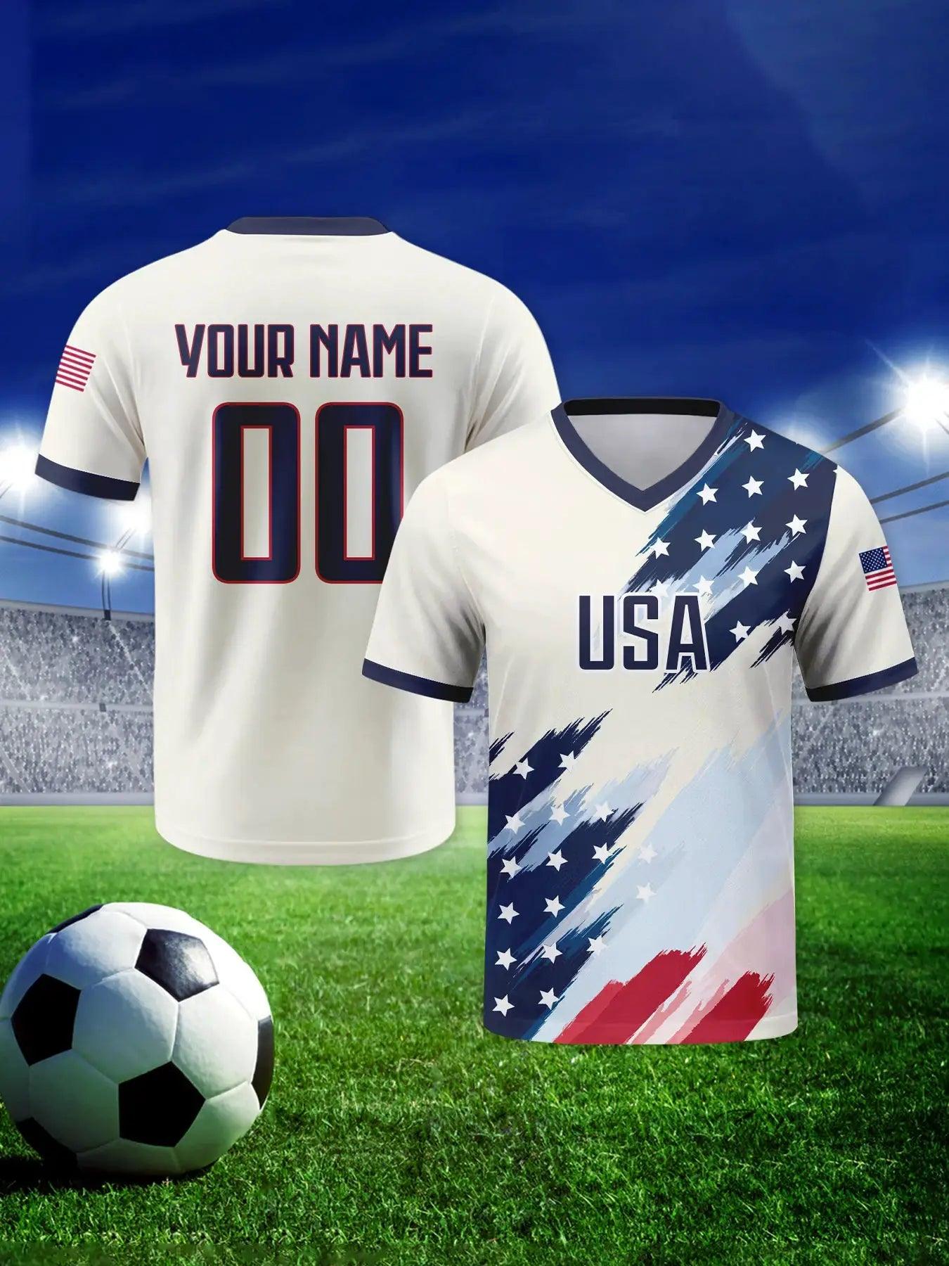  USA Soccer Jersey Personalized With Custom Name -  ToylandEU™