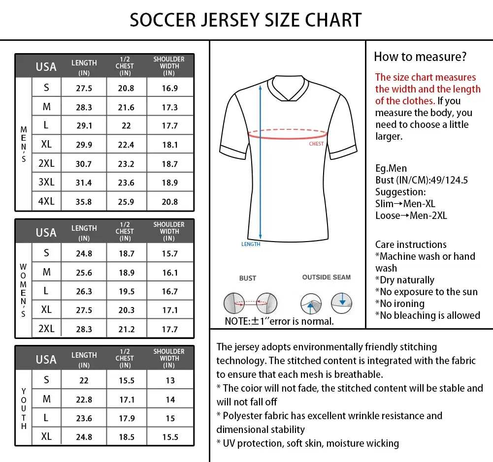  USA Soccer Jersey Personalized With Custom Name -  ToylandEU™