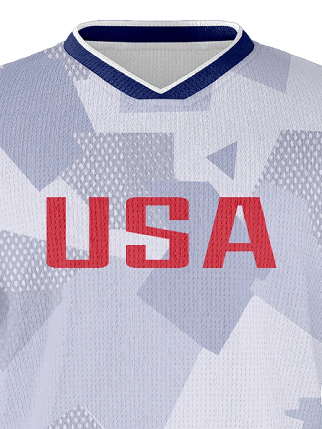 USA Youth Customizable Soccer Jersey Kit With Name & Number, Sublimation Knit Fabric Football Shirt - ToylandEU