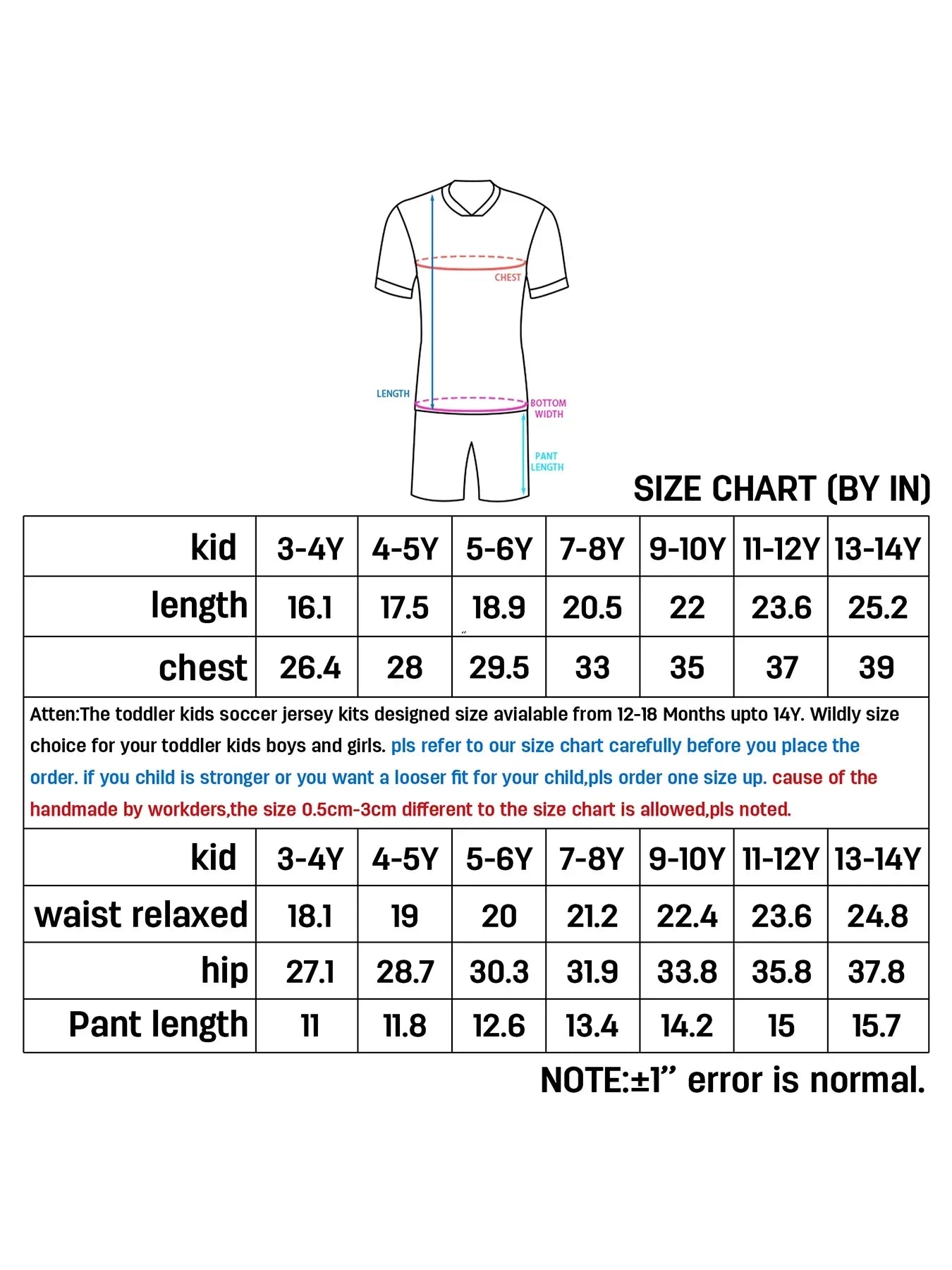USA Youth Customizable Soccer Jersey Kit With Name & Number, Sublimation Knit Fabric Football Shirt - ToylandEU