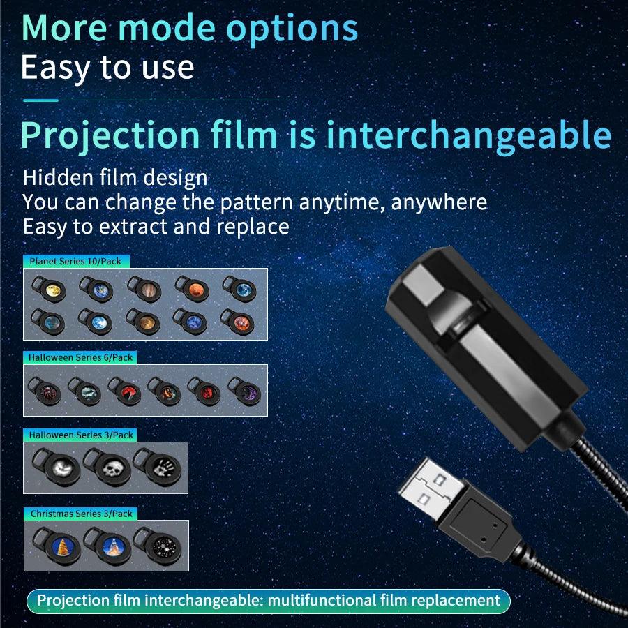 USB Projection Lamp | Switchable Patterns | Toylandeu™