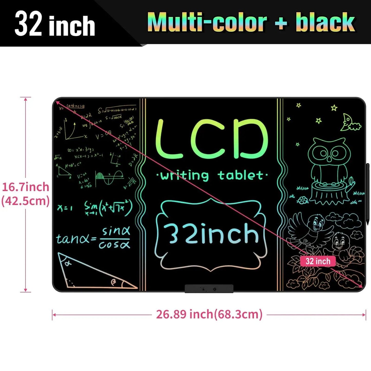  USB Rechargeable LCD Writing Tablet Educational Board -  ToylandEU™