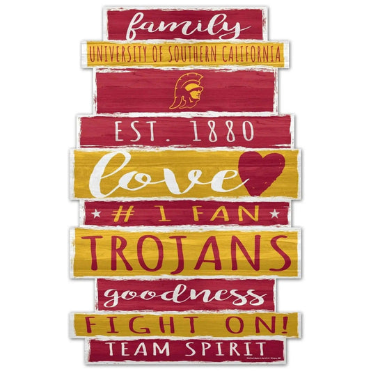  USC Trojans 11x17 Wood Family Word Sign Decorated in Colors -  ToylandEU™
