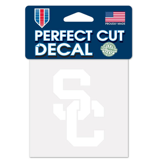 USC Trojans 4x4 White Decal Perfect Cut Premium Sticker - ToylandEU