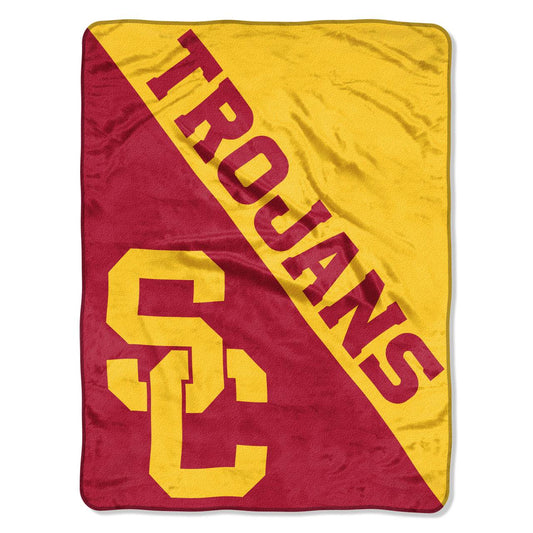 USC Trojans Blanket 46x60 Micro Raschel Halftone Design - ToylandEU