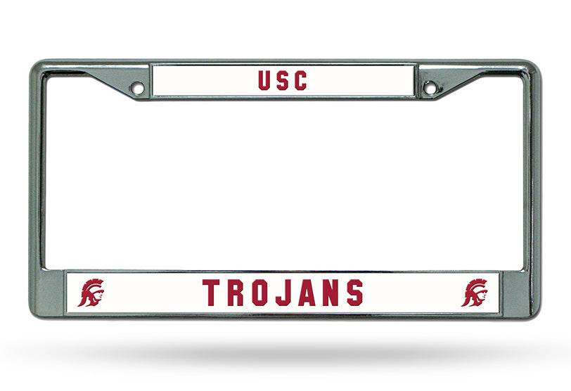 USC Trojans Chrome License Plate Frame Car Accessories - ToylandEU
