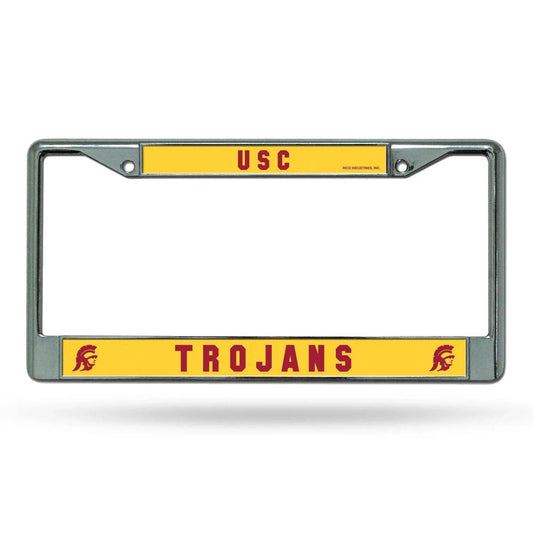  USC Trojans License Plate Frame Chrome Printed Insert -  ToylandEU™