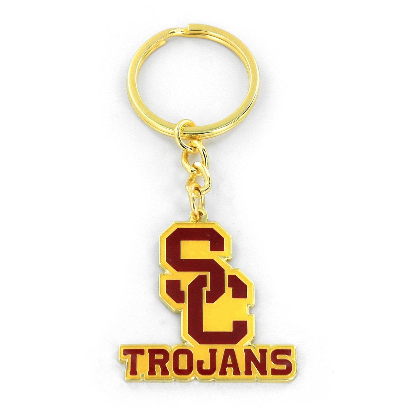 USC Trojans Logo Keychain Durable Metal With Split Ring - ToylandEU